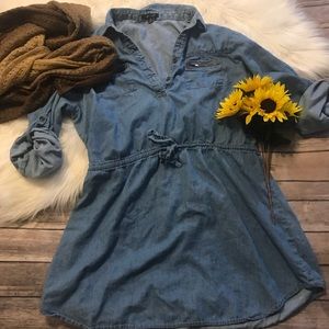 Denim washed dress